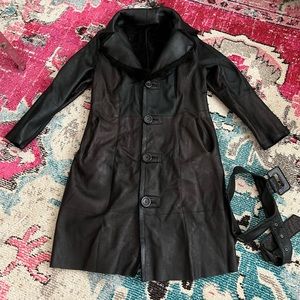 shearling lambskin reversible coat sz Large new no tags